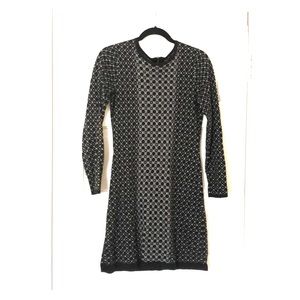 Printed Cynthia Rowley sweater dress